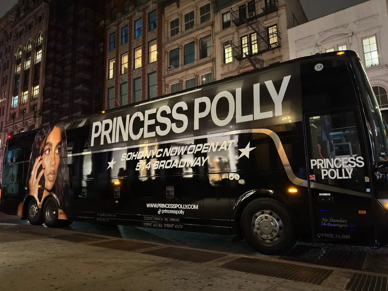 A Mercedes-Benz Sprinter van featuring a vibrant brand takeover, serving as a high-impact festival shuttle wrap. Parked in a high-traffic urban area, this brand takeover for event shuttles demonstrates how coach bus wraps and smaller shuttle wraps drive visibility for experiential marketing directors and agency account directors during major activations.
