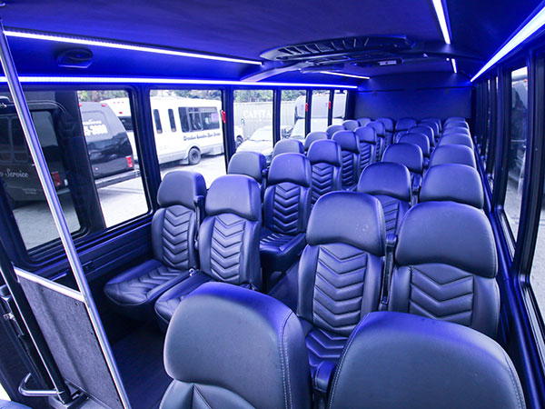 Interior of bus