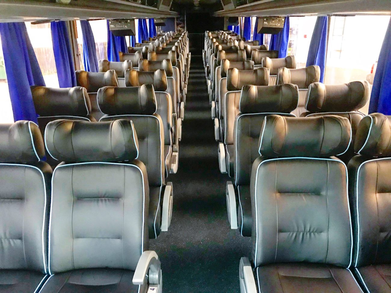 Interior of bus